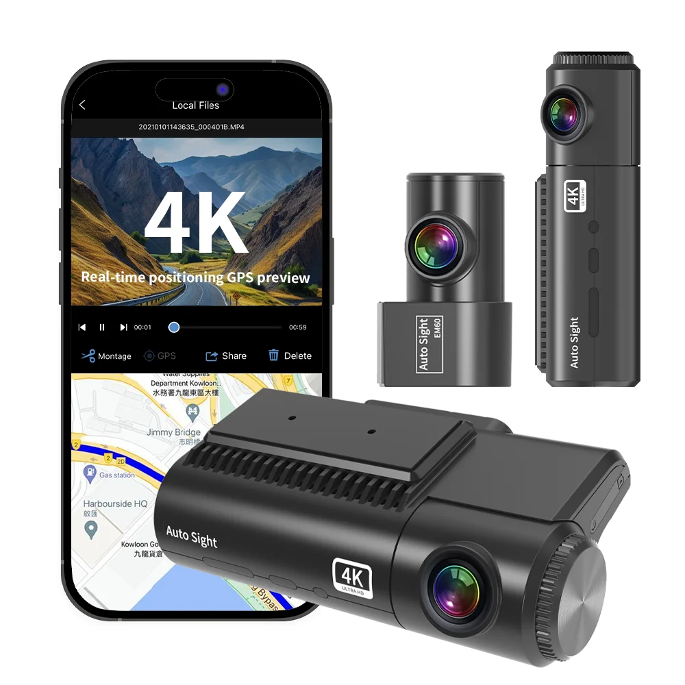 Auto Sight Professional Grade Vehicle 4k Auto Recorder Night Vision DVR System 4K Dash Cam For Enhanced Car Surveillance