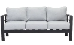 Luxury A 3-seat Conversation Sofa with Cushions Outdoor Aluminum Sofa Furniture for Patio Usage