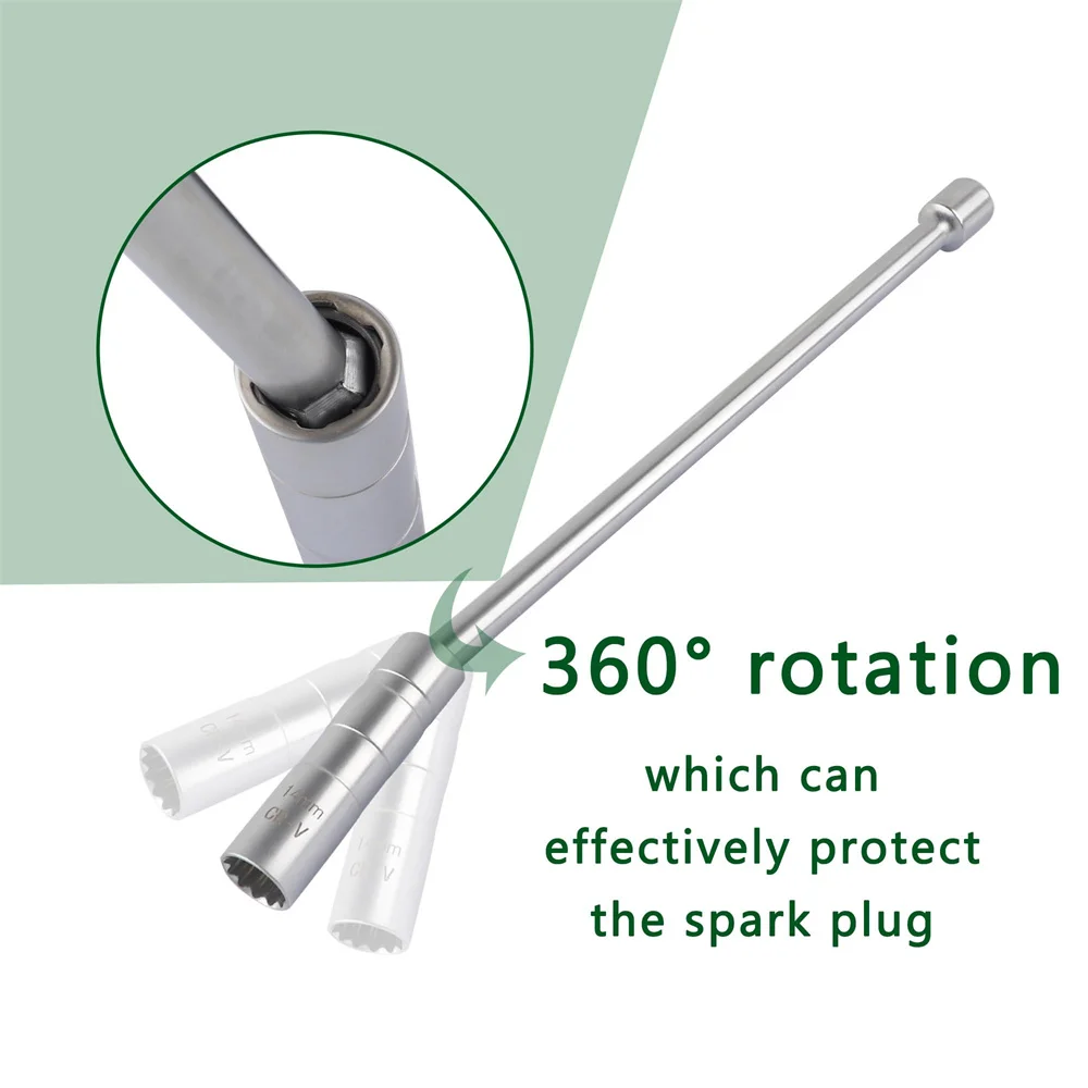 Wholesale 14mm 16mm Thin Wall Enhanced Swivel Magnetic Spark Plug Socket