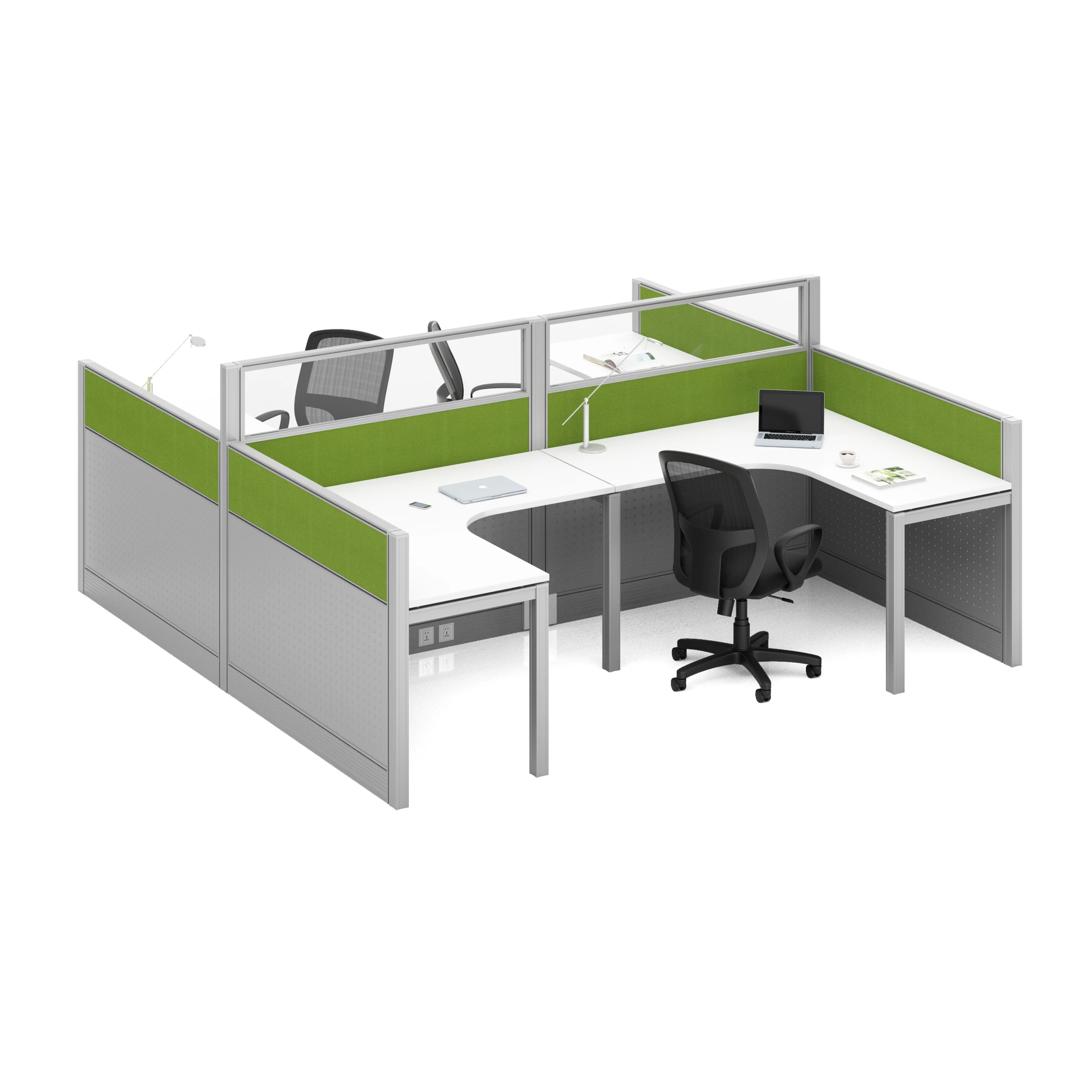 modular office partitions workstation call center  L shape workstation manager office cubicle workstation