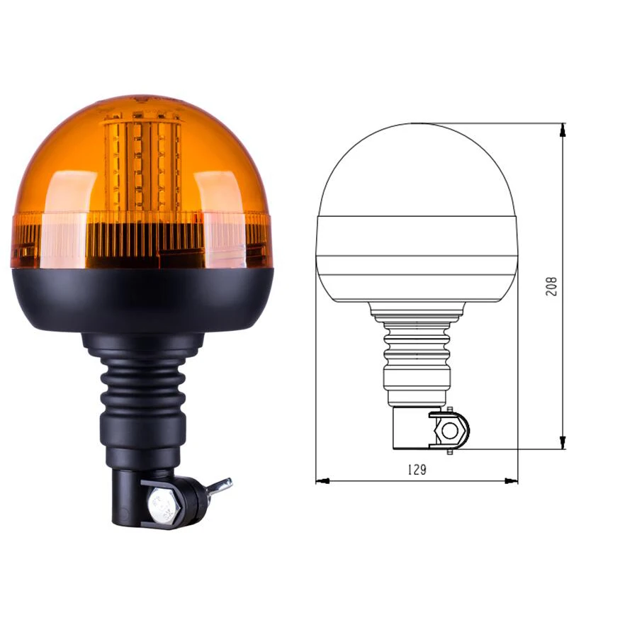 SMBX Factory Price amber led flashing strobe beacon rotating beacon for Agriculture Truck Tractor