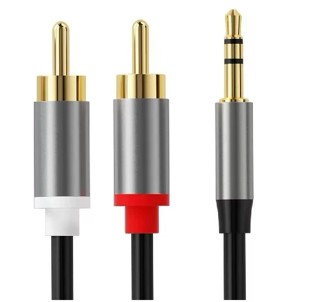 3,5 стерео до 2 RCA 1,5 м