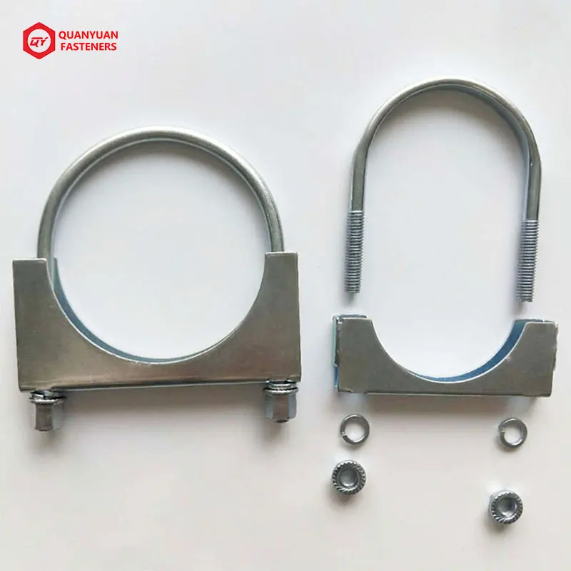 U Bolt Muffler Clamps Exhaust Pipe Clamp Saddle type Stainless Steel hose clamp