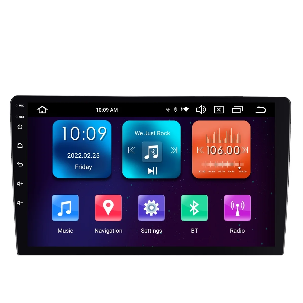 Universal single din car stereo touch screen 9/10 Inch Carplay Android Auto car Radio player car broadcast