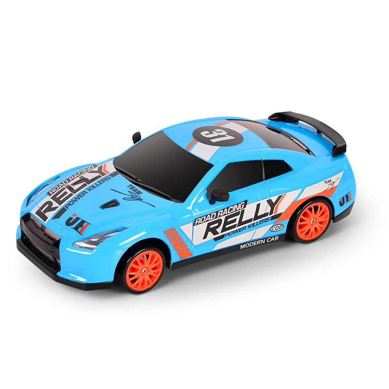 1:24 2.4G 4WD Remote Control High Speed Car With LED & Accessories Drifting Tyres Tires Replaceable R/C car