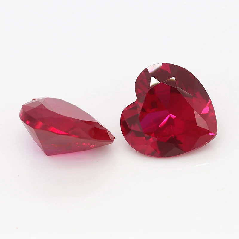 Whole New Arrival AAA Product Heart Normal Cut 5# Lab Synthetic Corundum Stone Gems Loose Gemstone Beads Diamond for Jewelry