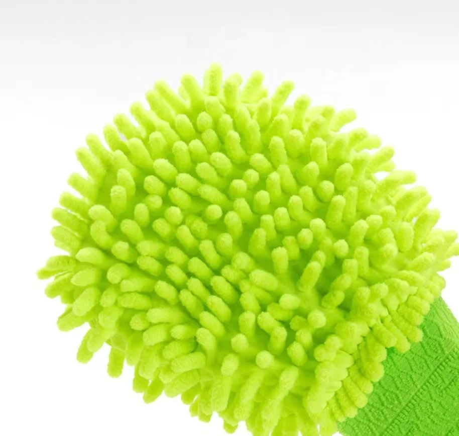 SHODA Trending Products 2024 New Arrivals Microfiber Car Wash Gloves Sponge Mop Mitt For Car Cleaning