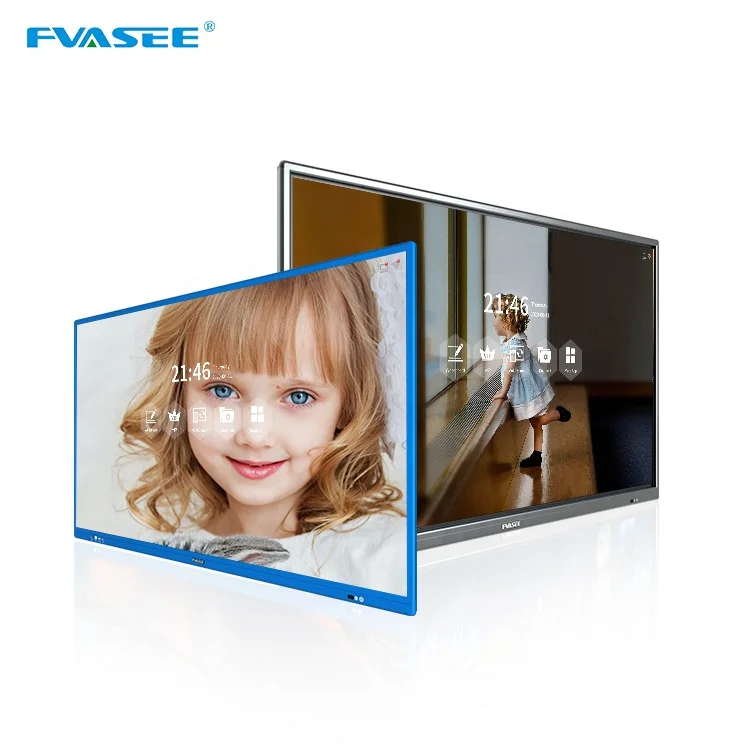 FVASEE 55 60 65 75 86 98 Inch School Classroom Smart Touch Screen Board Interactive Display Panel
