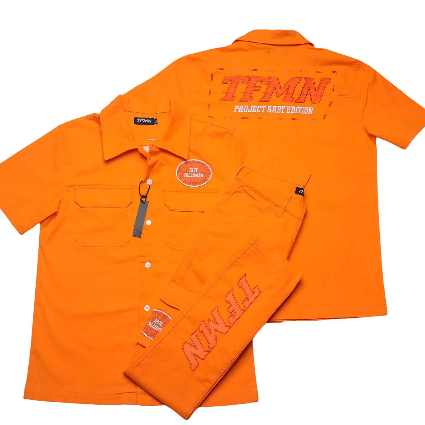 Custom Logo Spring  Track Pants Sweatsuit Dickie Suits Jogger Sets Work Pants Tracksuit Man Set For Men