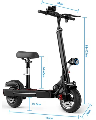 EU/US Warehouse High Power off road e scooters with seats 48v 800w fat tire 10inch high speed electric E-Scoter Elektryk Adult