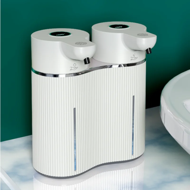 Настенный автоматический дозаторы для жидкого мыла с двумя головками