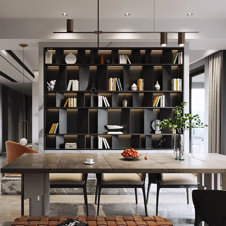 Modern European Custom Storage Rack Book Cases Bookshelf Metal Books Cabinet