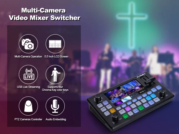 FoMaKo mini 4ch с 5 FHD ЖК-дисплеем