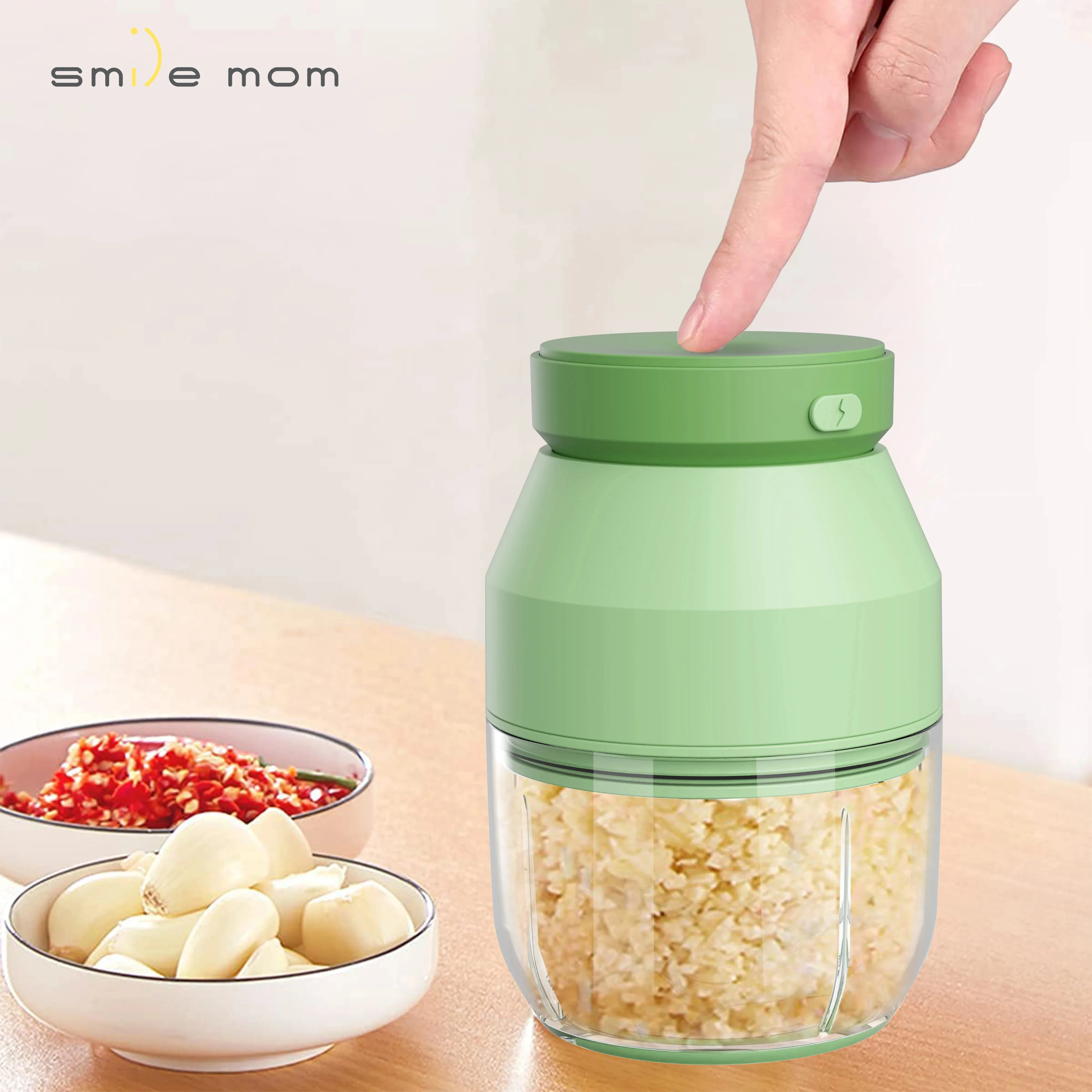 Multifunctional Electric Kitchen Cutter Stainless Steel Bowl Vegetable Meat Chopper with Onion Slicer Available in White Black