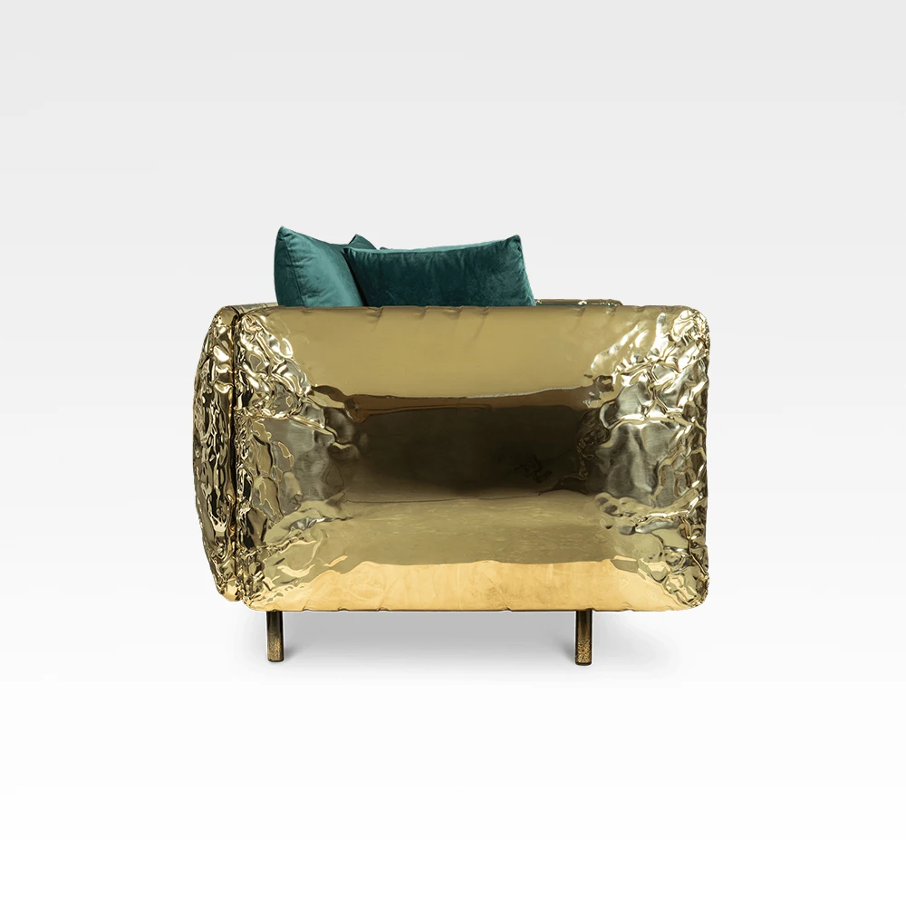 Living Room Green  vintage velvet Sofa Furniture Sets Restaurant Luxury Golden High Quality Solid Wood Inner Frame Velvet Sofa