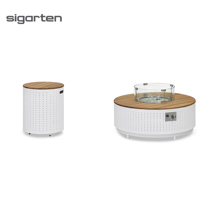 sigarten Outdoor Portable Durable Waterproof Fire Pit Protector Heavy Duty Polyester Round Fire Pit Cover