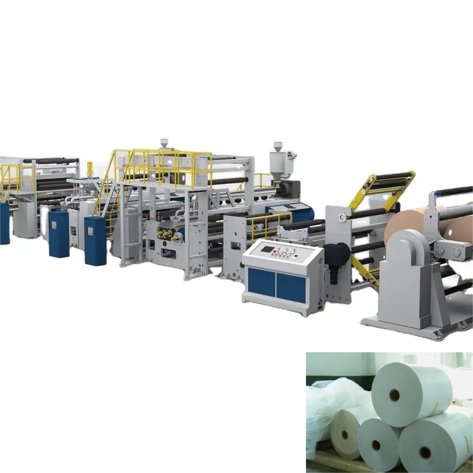 Foot Medical Industrial Packing Non woven Laminating Machine LDPE PP EVA EAA Compounding Lamination