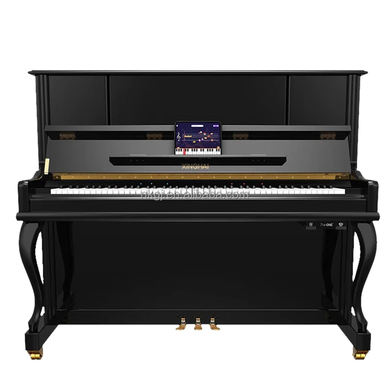 XU600 Classic Simple Popular Black Baking Varnish Mechanical Acoustic Real Upright Piano 88 Keys for Professional