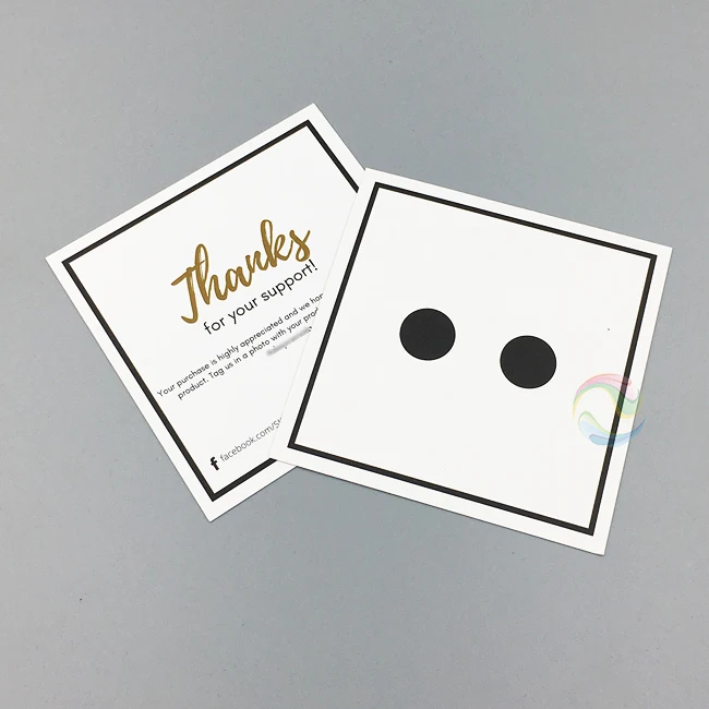 Wholesale Custom Paper Black Business Thank You Gift Cards