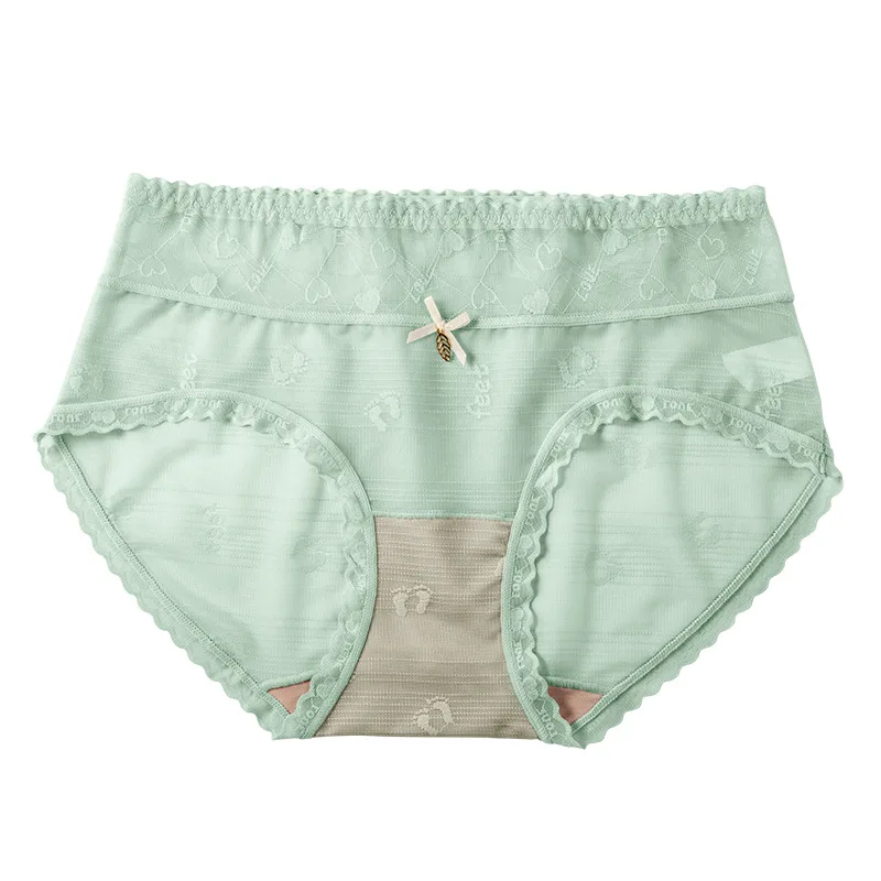 Ultra-thin Ice Jacquard Underpants Sexy Transparent Low Waist Lace Panties
