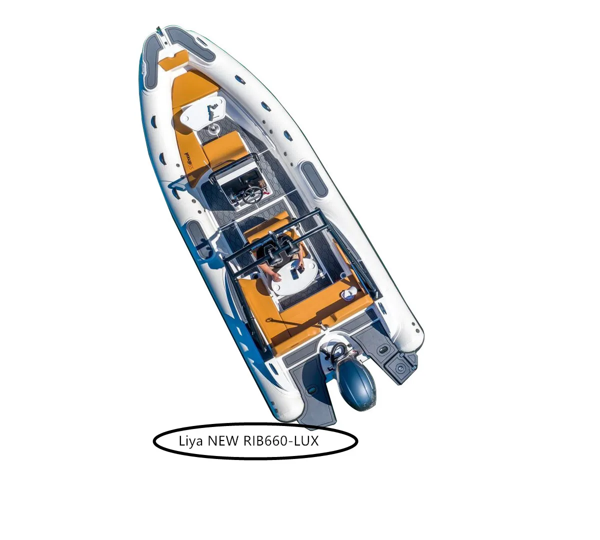 Liya 6.6m RIB660 with Teak Floor Hypalon Rigid Hull Inflatable Boats