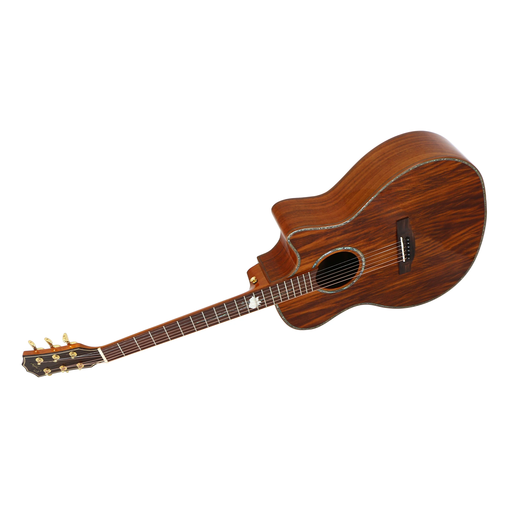 Luxury 41 Inch Heigh 6 String Cutway Rosewood All Solid Wood  Acoustic Guitar For Guitarist