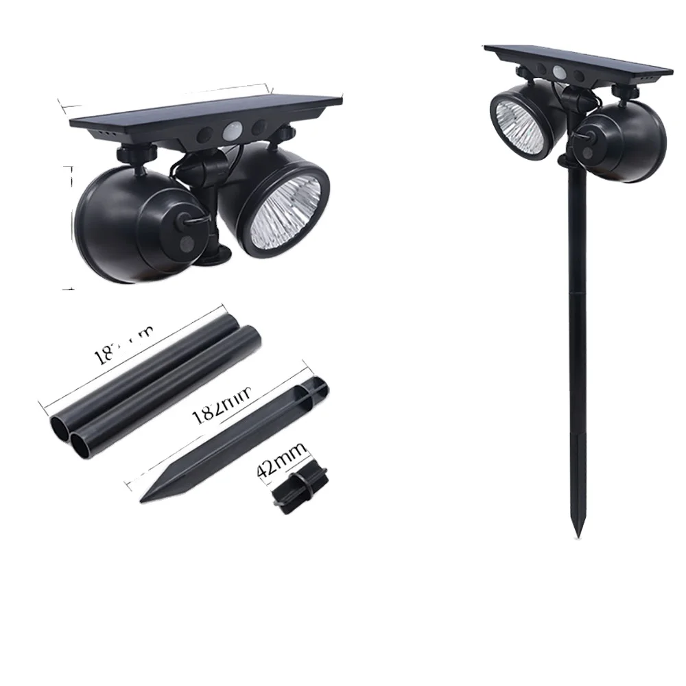 Aluminum LED round Ball Solar Garden Lights 12-Hour Touch Control IP65 Rated Solar Light for Garden