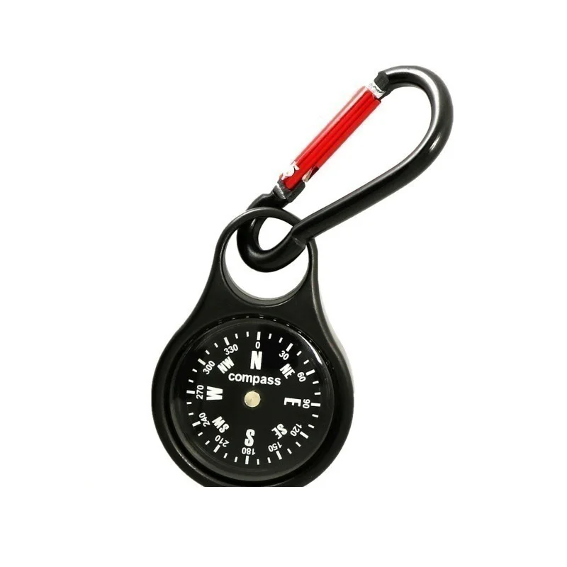 Outdoor Small Compass Zinc Alloy Buckle Compass Climbing Buckle Hook Quick Hanging Compass