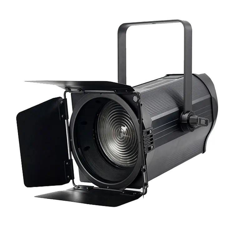 Led200w Dual Color Electronic Zoom Spotlight  300w 400w Cool White Warm White Color Soft Light Led Fresnel Studio Light