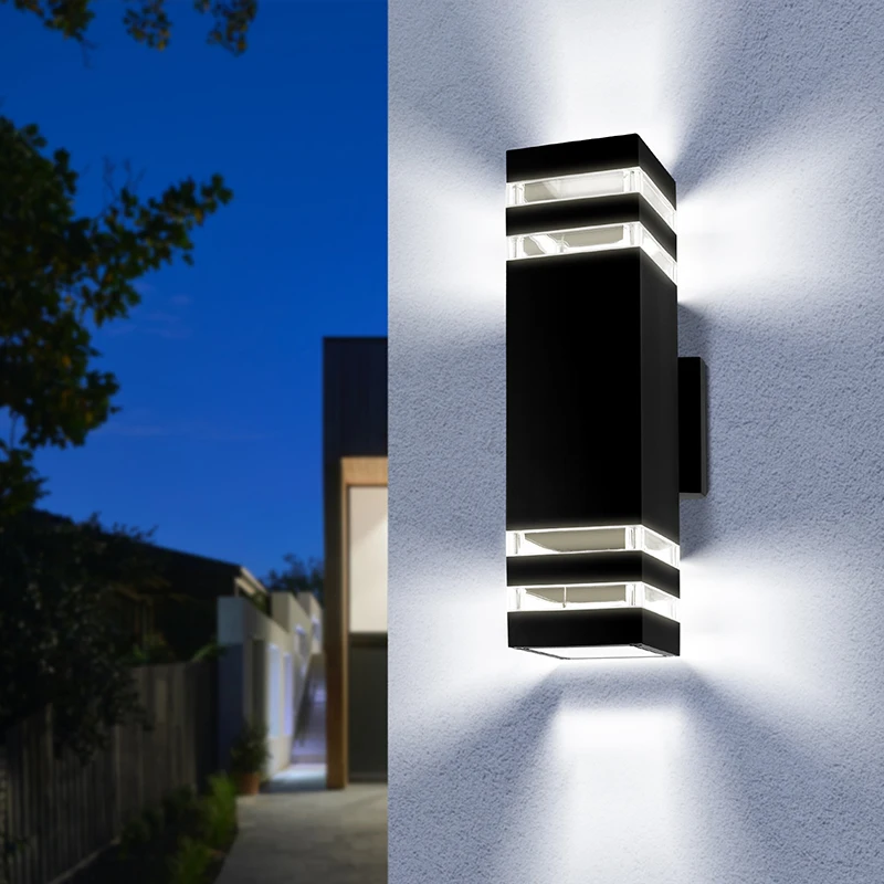 Hot Sale Modern Smart Home Lighting E26 LED Wall Light Exterior mounted Waterproof Motion Sensor Outdoor Wall Lamp