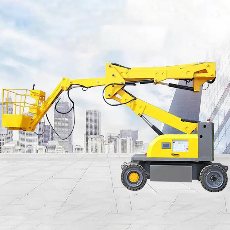 Самоходный подъемник Gainjoys 12-46 м телескопический шарнирный Электрический для строительства