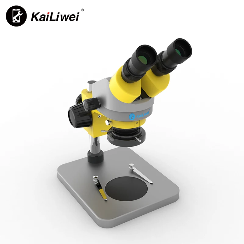 Бинокулярный стерео микроскоп Kailiwei 7x-45x Zoom для
