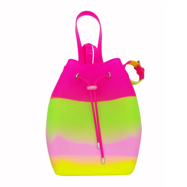Wholesale Fashion Silicone Candy Jelly Waterproof School Bags String Kids Backpack