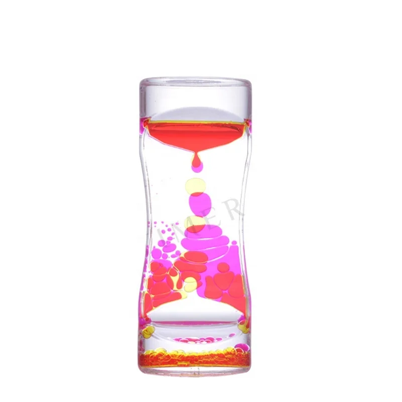 
Factory Amazing child interest Double color liquid oil Drop down timer tableware festive toys home decoration Christmas gifts 