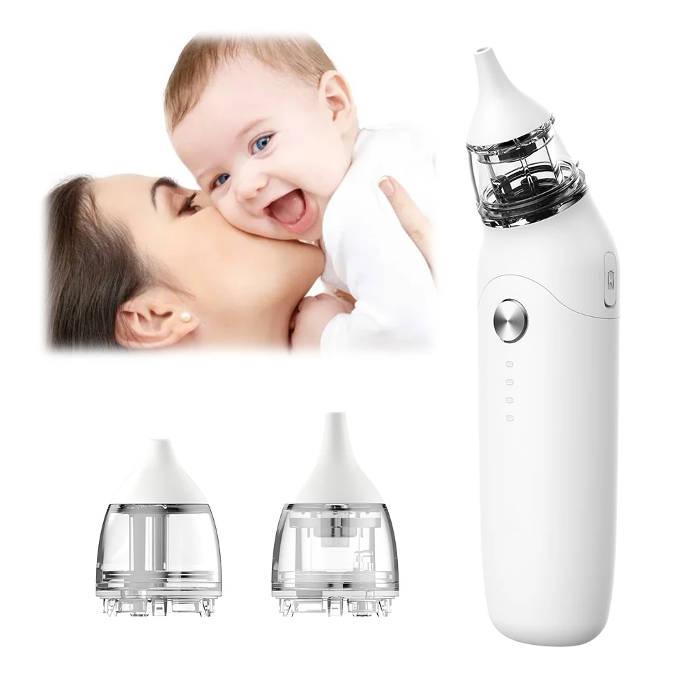 Newborn Nose Cleaning Care Electric Sucking Safety Silicone Nasal Aspirator