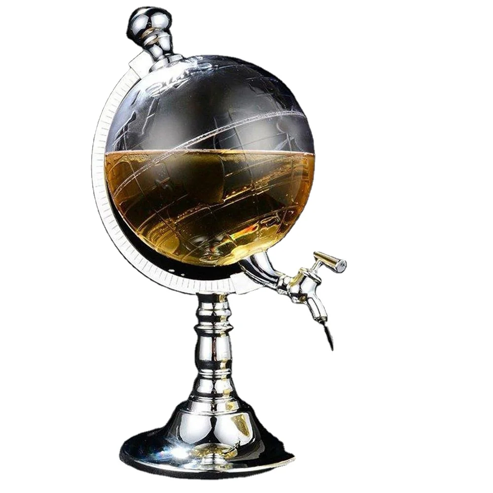 Хит продаж графин для ликера в стиле глобуса 1 л жидкости и питья отдельные инструменты вина инвертированная стойка мопса с водой