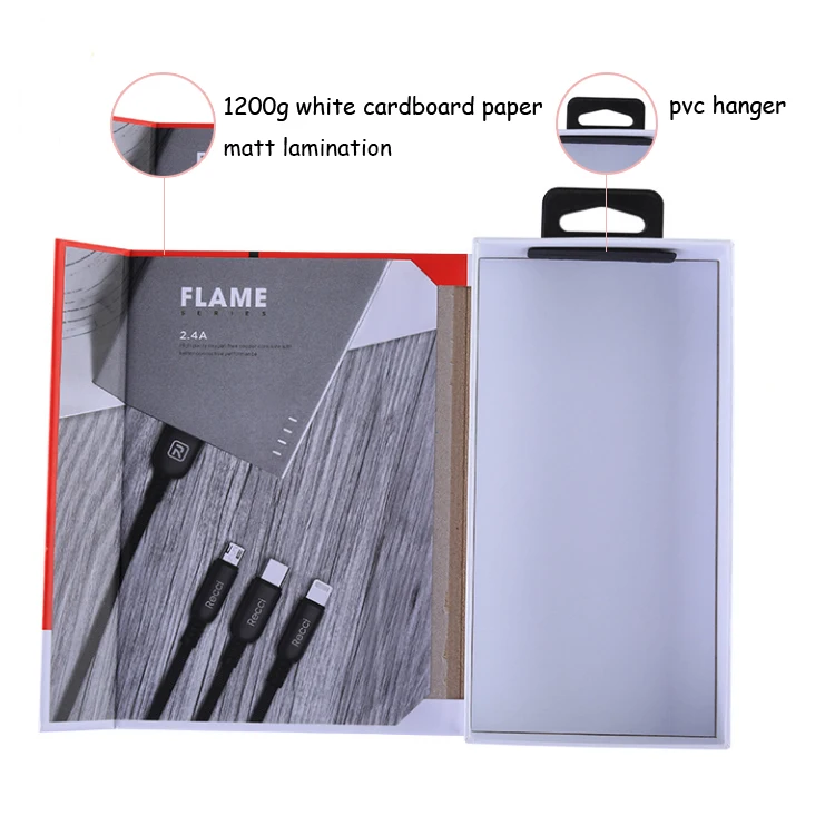 Hot Sale High Quality Mobile Phone Charger USB Cable Data Line Packing Boxes With Your Logo