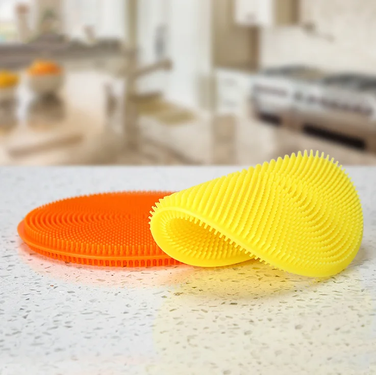 Food Grade Silicone Dish Sponge l Magic Sponge Mildew-Free Dishwashing Better Sponges Smart Kitchen Scrubber