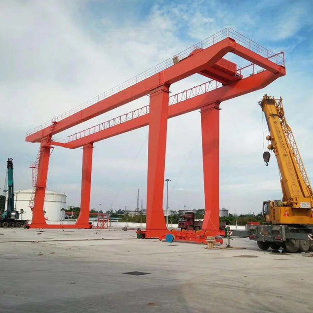 Customizable Steel Wheel Block 40 ton Winch Trolley Double Girder Gantry Crane
