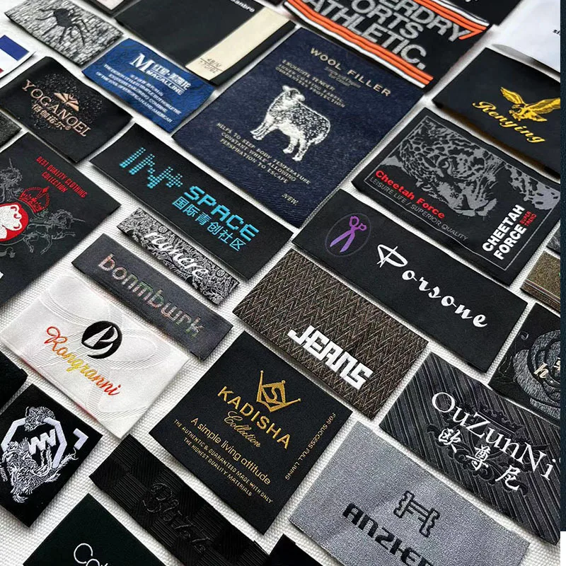 woven cloth label printed labels custom tag