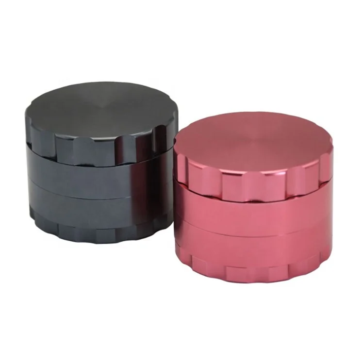 2022 New aluminum herb grinder 63mm 4 piece bulk herb grinder wholesale