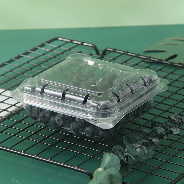Disposable Food grade clear pet disposable salad fresh cut fruit plastic fruit container pet container plastic fruits