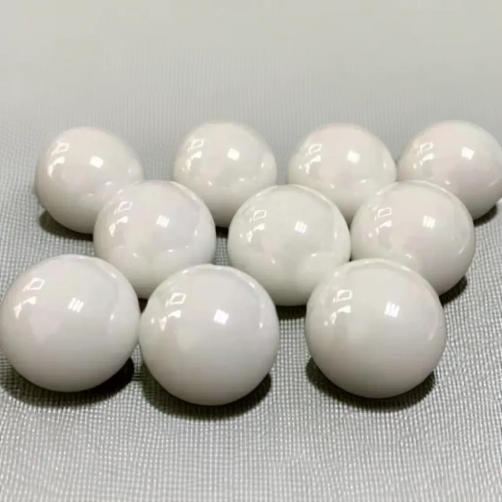 Inert alumina ceramic solid balls with industrial fillers