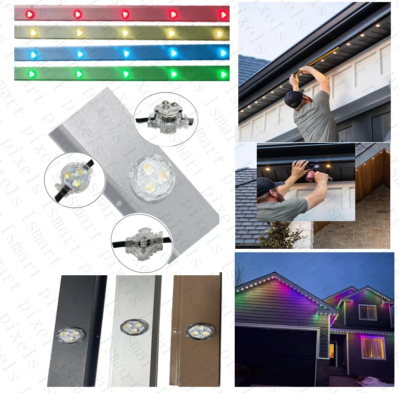 High Quality Ws2801 Rgb Led Module track light 30mm 5v 12v Outdoor Rgbww Pixel Led Point Light