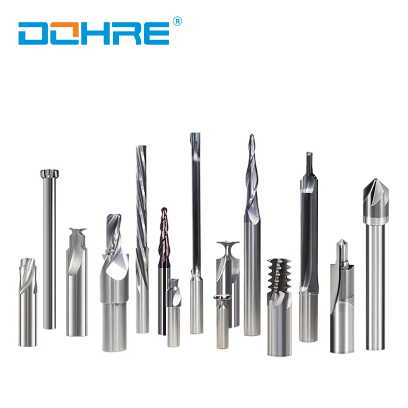 DOHRE 2 Flute CNC Milling Tool Long Neck Short Flute Ball Nose End Mill For CNC Cutting Tool
