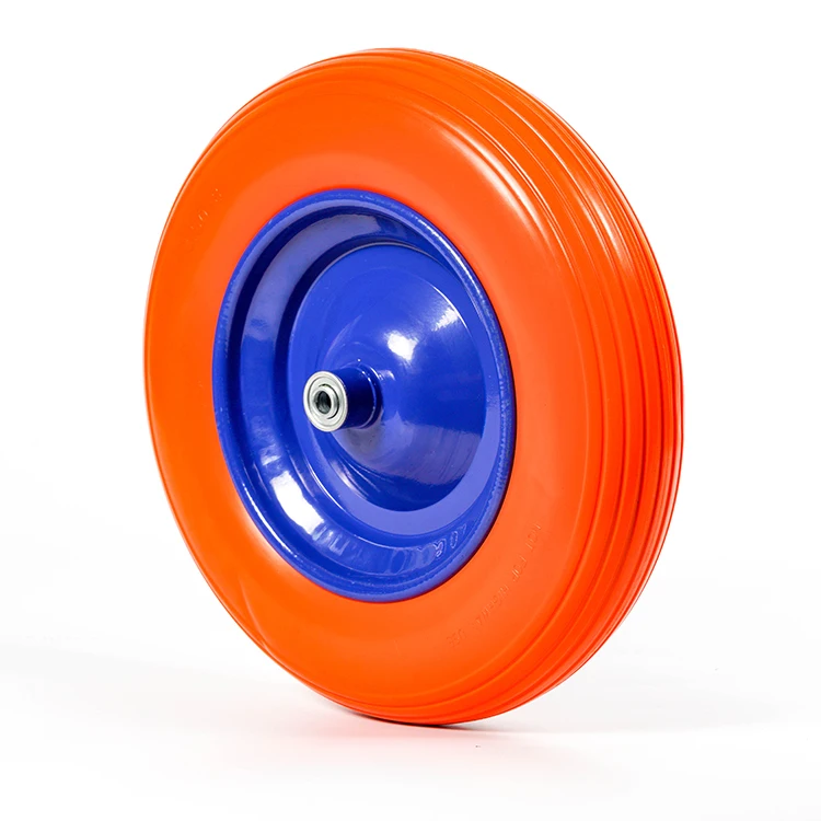 Factory Manufacture Flat Free Tires 3.50-8 PU Foaming Wheelbarrow Tires Wheels