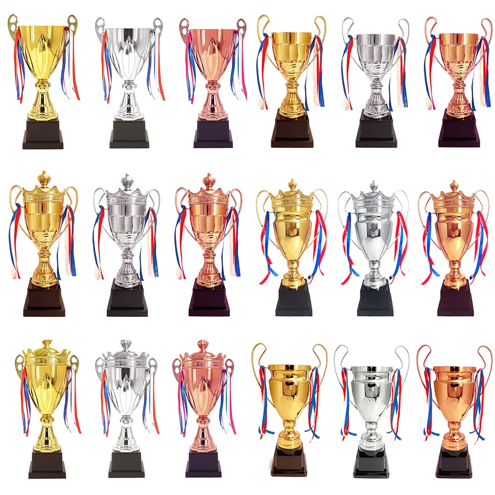 Yiwu Collection professional trophy award with gold supplier with trophies gold trophy award with gold