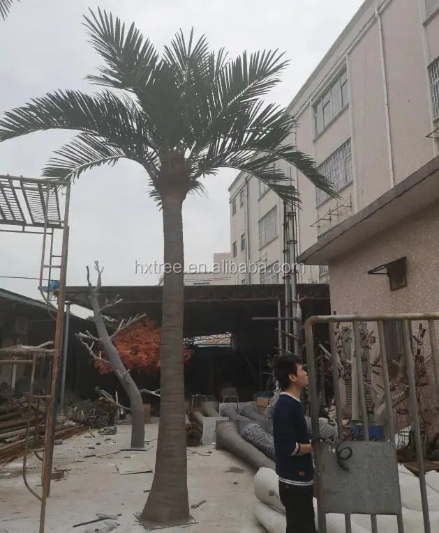 Artificial palm tree tropical coconut tree  outdoor decor hotel