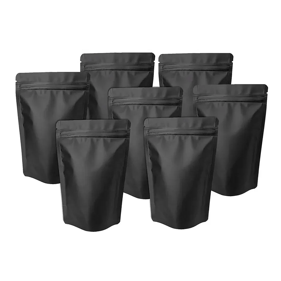 Free Sample Resealable Zipper Packaging 3.5 g Mylar Bags Stand Up Pouch Smell Proof Candy Tea Powder Food Grade CR Flat Bag