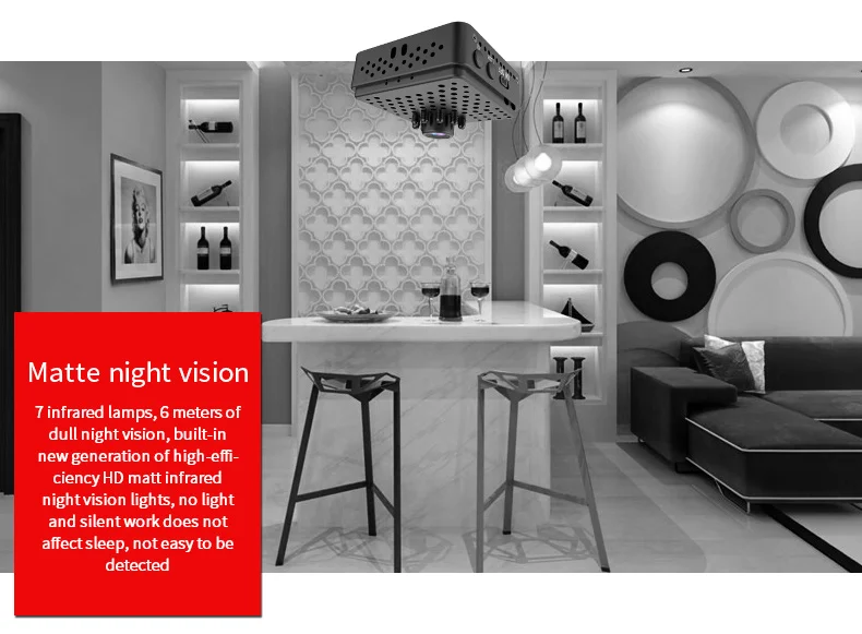 W18 camera HD wireless infrared night vision WIFI mobile phone remote home security camera W18 camera